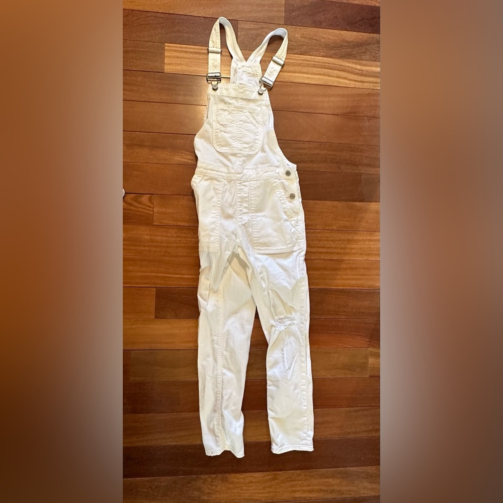 Gap White Overalls